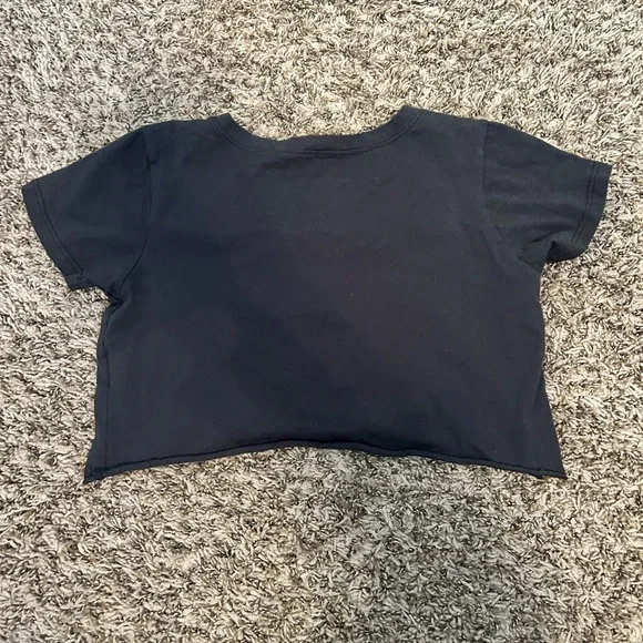 Prince Peter Collection Black Cropped Graphic Tshirt girls XL - Picture 5 of 5